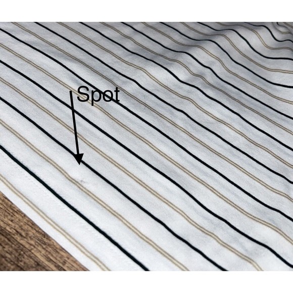 Peter Millar Striped Polo Short Sleeve Shirt  Medium Golf Athletic Men M Golfer - Picture 11 of 14